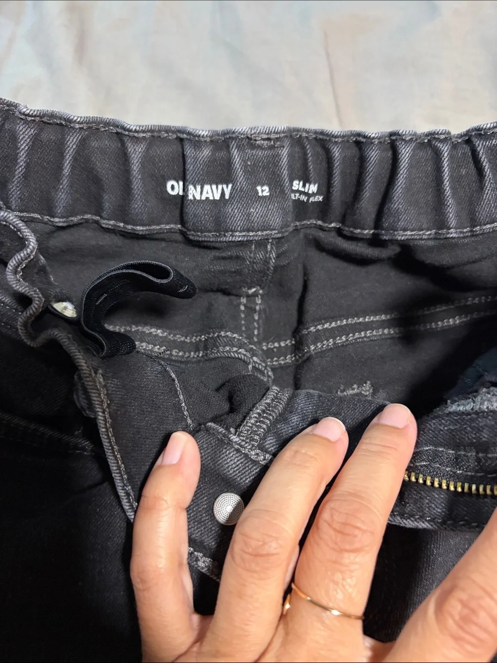 Boys Old Navy Black Slim Jeans